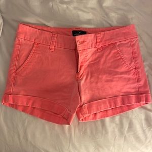 Hot Pink Midi Shorts